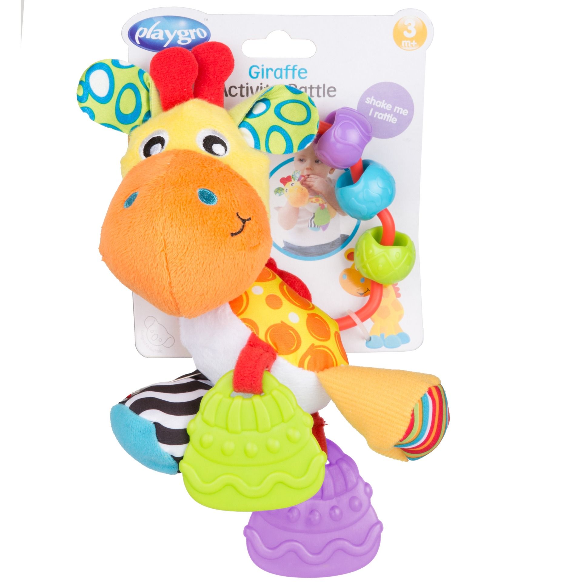 Đồ Chơi Lục Lạc Gặm Nướu Hươu Cao Cổ Playgro, Cho Bé Từ 3 Tháng