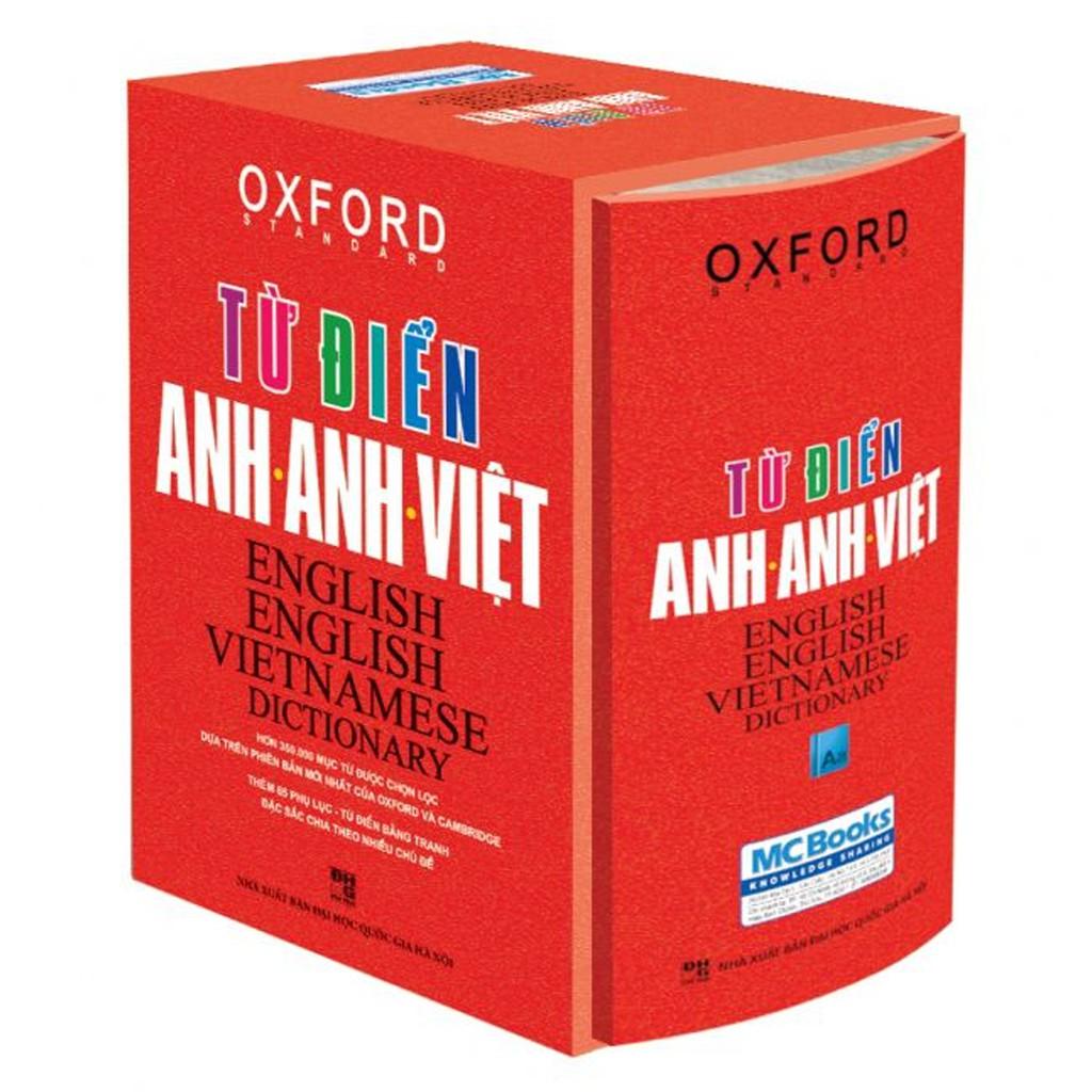Sách - Từ Điển Anh Anh Việt Phiên Bản Bìa Cứng Màu Đỏ - Giải Nghĩa Đầy Đủ Ví Dụ Phong Phú