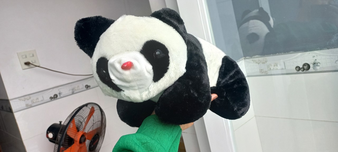 Gấu nhồi  bông gấu trúc  trắng đen