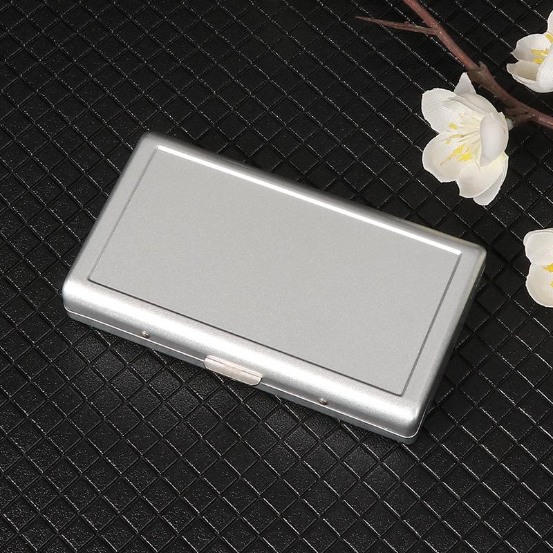 Hộp Đựng Thuốc Kẹp Kim Loại Vân Nhám 3 Màu