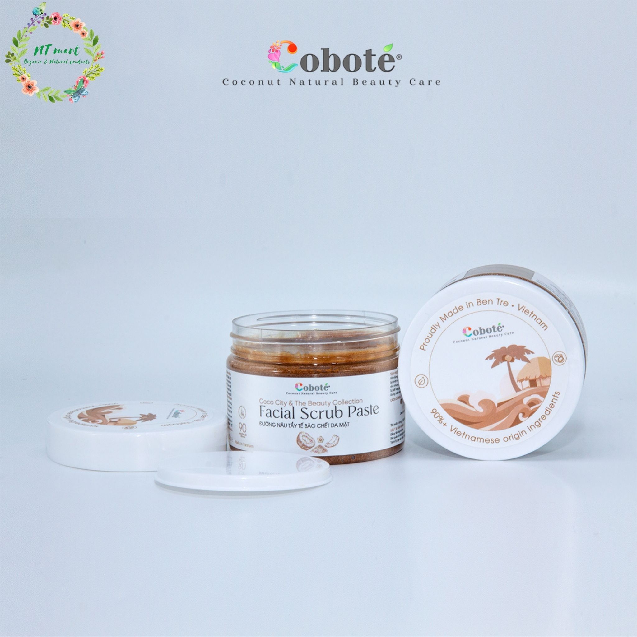 COBOTÉ - Tẩy tế bào chết da mặt - đường nâu | Facial Scrub Paste