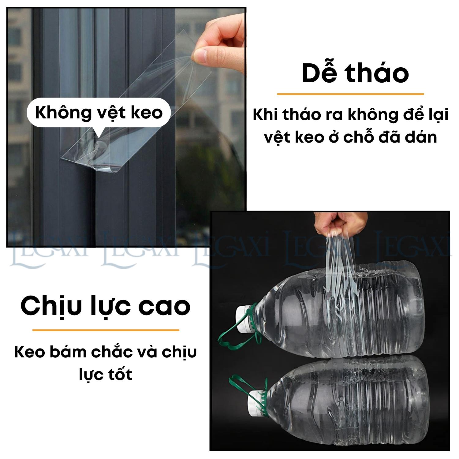 Băng dính dán khe hở cửa sổ vết nứt cửa sửa chữa ống nước chống va chạm chống nước chống rò rỉ trong suốt vải Legaxi