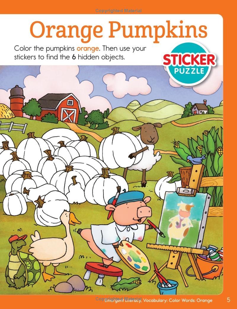 Colors &amp; Shapes: Hidden Pictures - Sticker Learning Fun