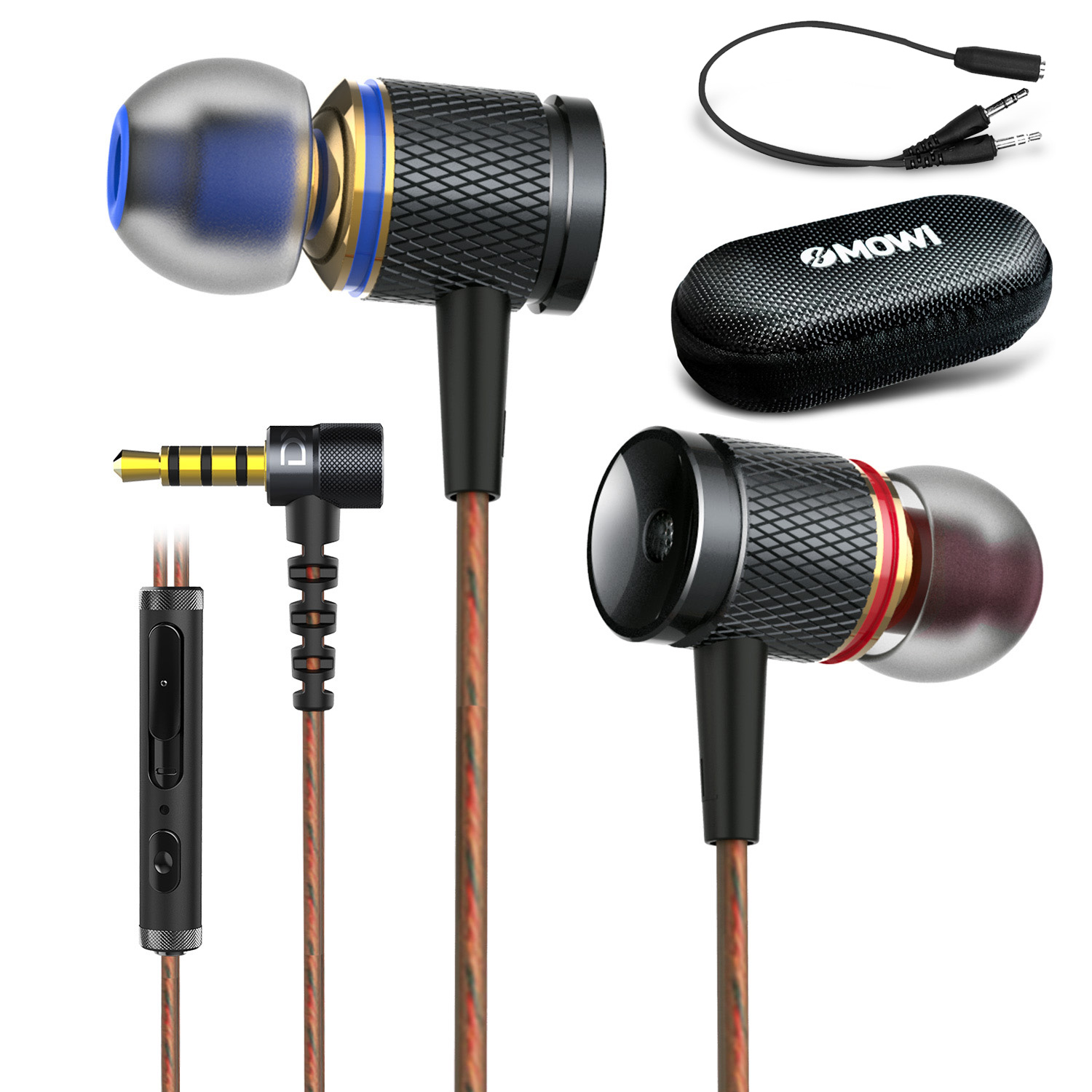 Tai nghe nhạc có mic Plextone DX2 hiệu ứng âm thanh Bass Head nge rõ từng bước chân khi chơi Game PUBG Mobile, tất cả thiết kế bằng Metal Aluminium khắc CNC tinh sảo, màng loa 9mm Neodymium driver chuyên dành cho tai phone cao cấp. + Tặng Kèm Móc Khóa 4Tech - Hàng Chính Hãng.