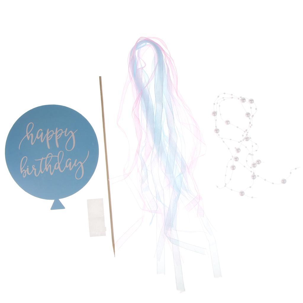 Cake Topper Insert Card Sticks Birthday Party Cake Centerpieces Decor