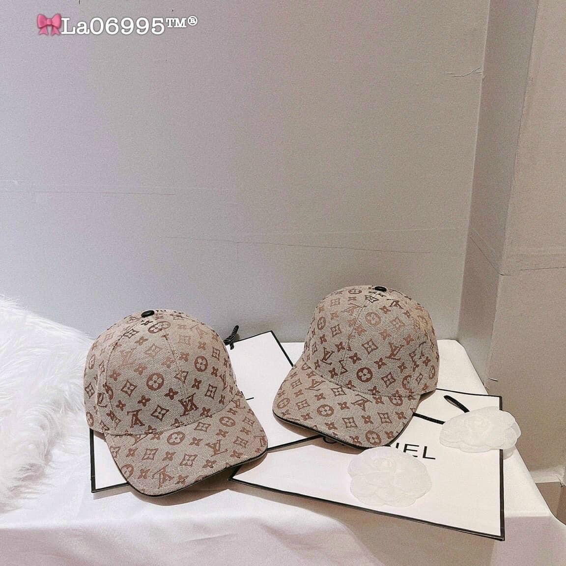 Nón kết, mũ lưỡi trai LV phối vải kaki form chuẩn thời trang cao cấp