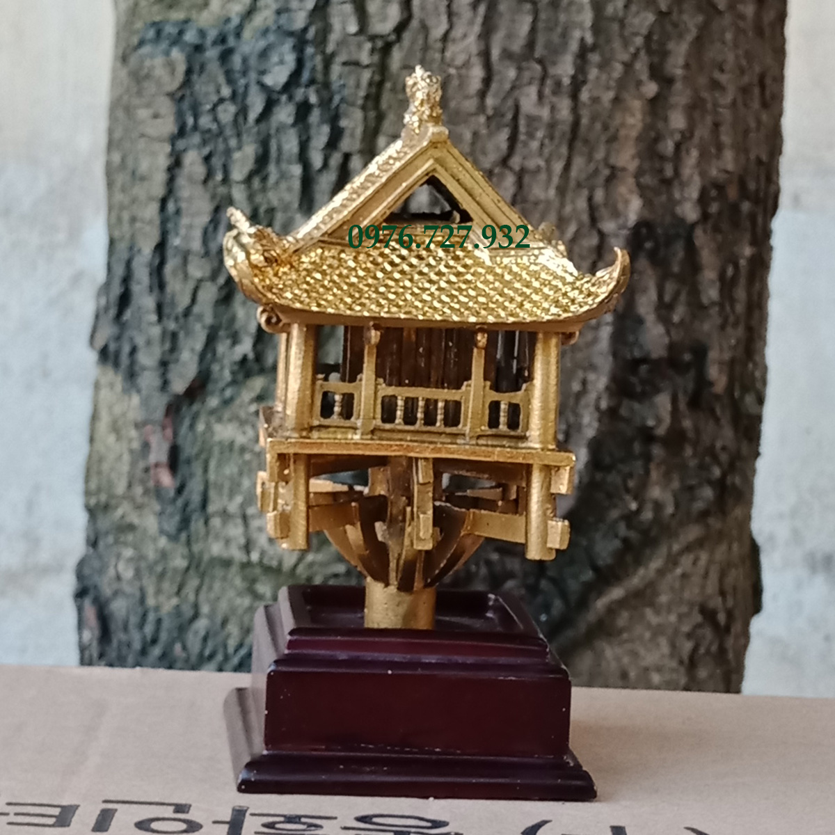 Chùa 1 cột bằng đồng cao 13cm, chùa một cột quà tặng ý nghĩa cho khách nước ngoài