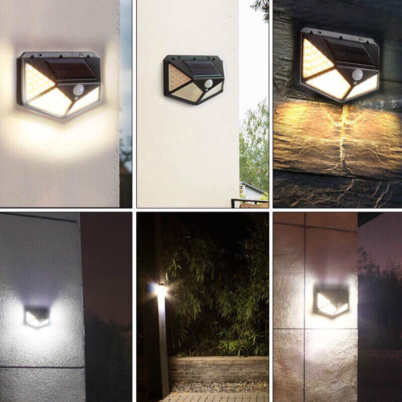Đèn Năng Lượng Mặt Trời, Đèn Solar 100 Led, Siêu Sáng, Chống Nước, Đèn Trang Trí Ngoài Cửa, Sân Vườn