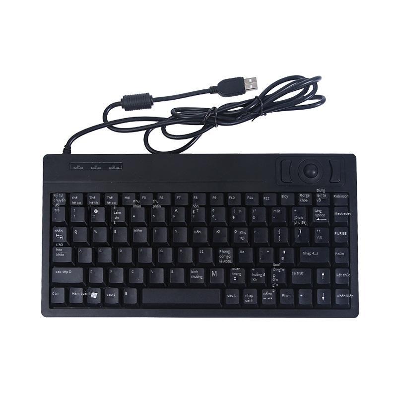 Đảm bảo chất lượng Bàn phím có dây USB bi xoay điều khiển công nghiệp mini với trung tâm công nghiệp chuyên dụng PS/2 bàn phím nhỏ bộ phím chuột kinh doanh