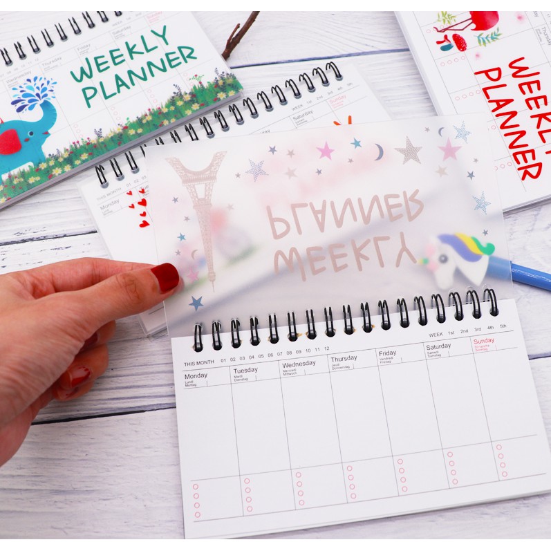 Sổ Kế Hoạch Tuần Valentine Tình Nhân Weekly Planner Ghi chú Giấy Note