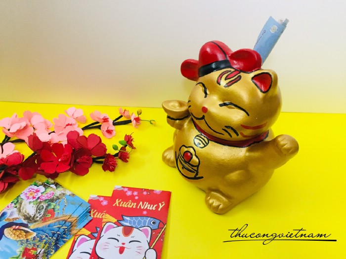 Heo đất Mèo Thần Tài