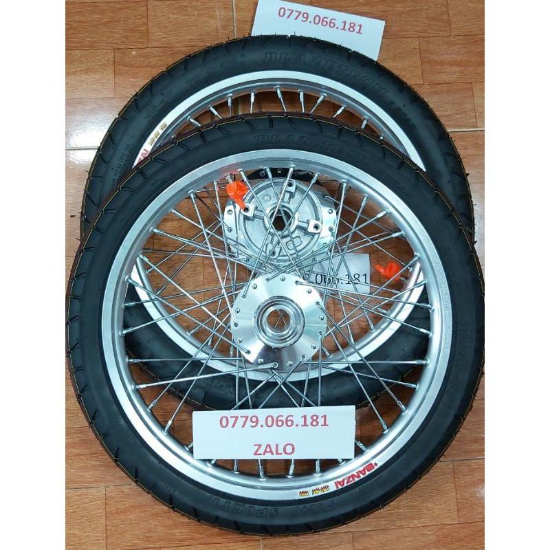 BÁNH CĂM CHO XE EXCITER 135 HOẶC EXCITER 150 NIỀNG BANZAI VỎ RUỘT BLAZETECH THÁI ĐÙM MA CROM ĐÃ RÚT CĂM VÔ VỎ RUỘT