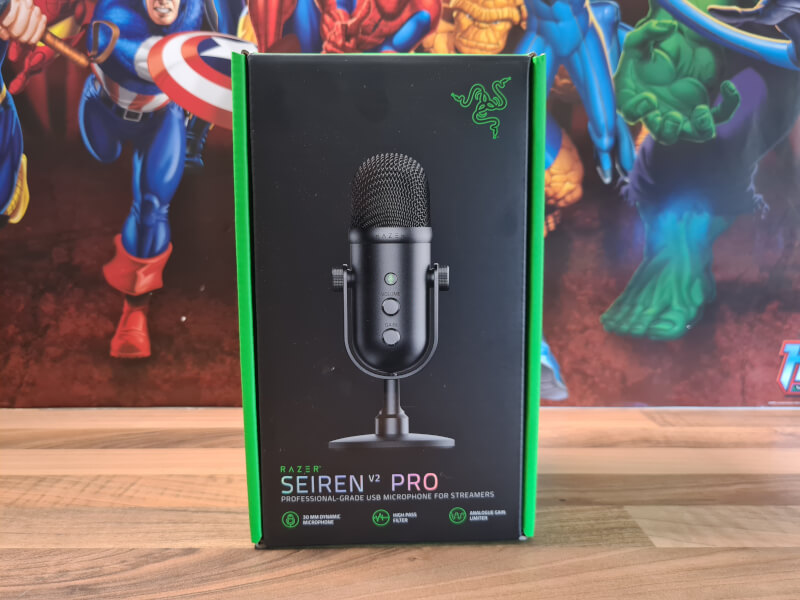 Thiết bị thu âm Razer Seiren V2 Pro-Professional Grade USB Microphone_Hàng chính hãng