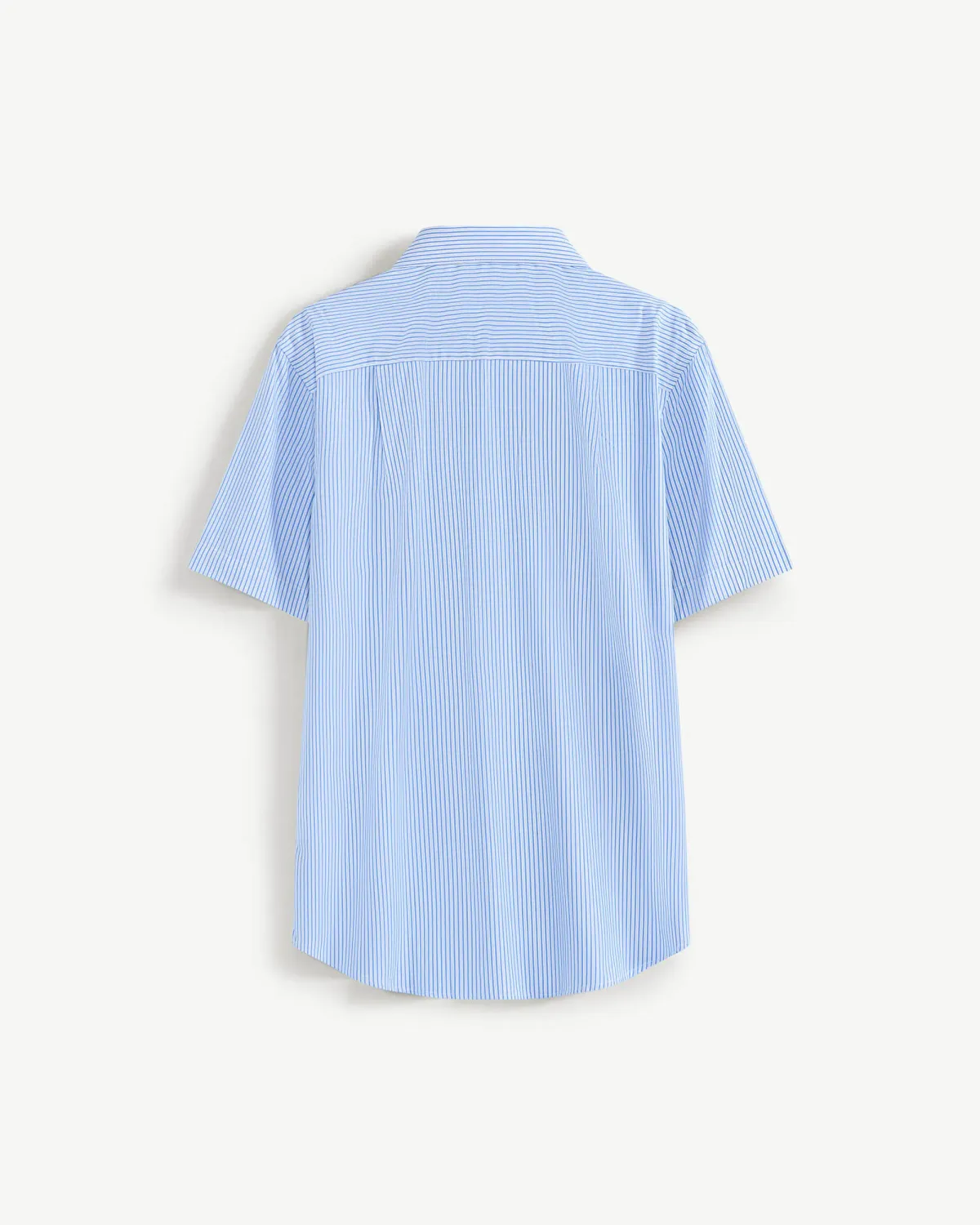 Áo sơ mi nam tay ngắn kẻ sọc có thêu chữ ngực áo . form Fitted - ROUTINE 10F24SHS035 | ROUTINE CÀ MAU