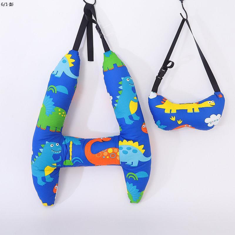 Gối Tựa Đầu Ô Tô Cho Bé Hoạt Hình Có Đai An Toàn – Gối Ngủ Trên Xe Chống Mỏi Cổ Cho Trẻ Em