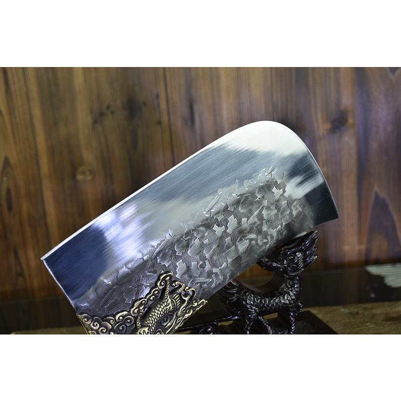 Dao bếp thái lọc,chặt gà không rỉ cao cấp, mặt dao hoa văn phong thủy,khâu đồng - D6 DT149 TC