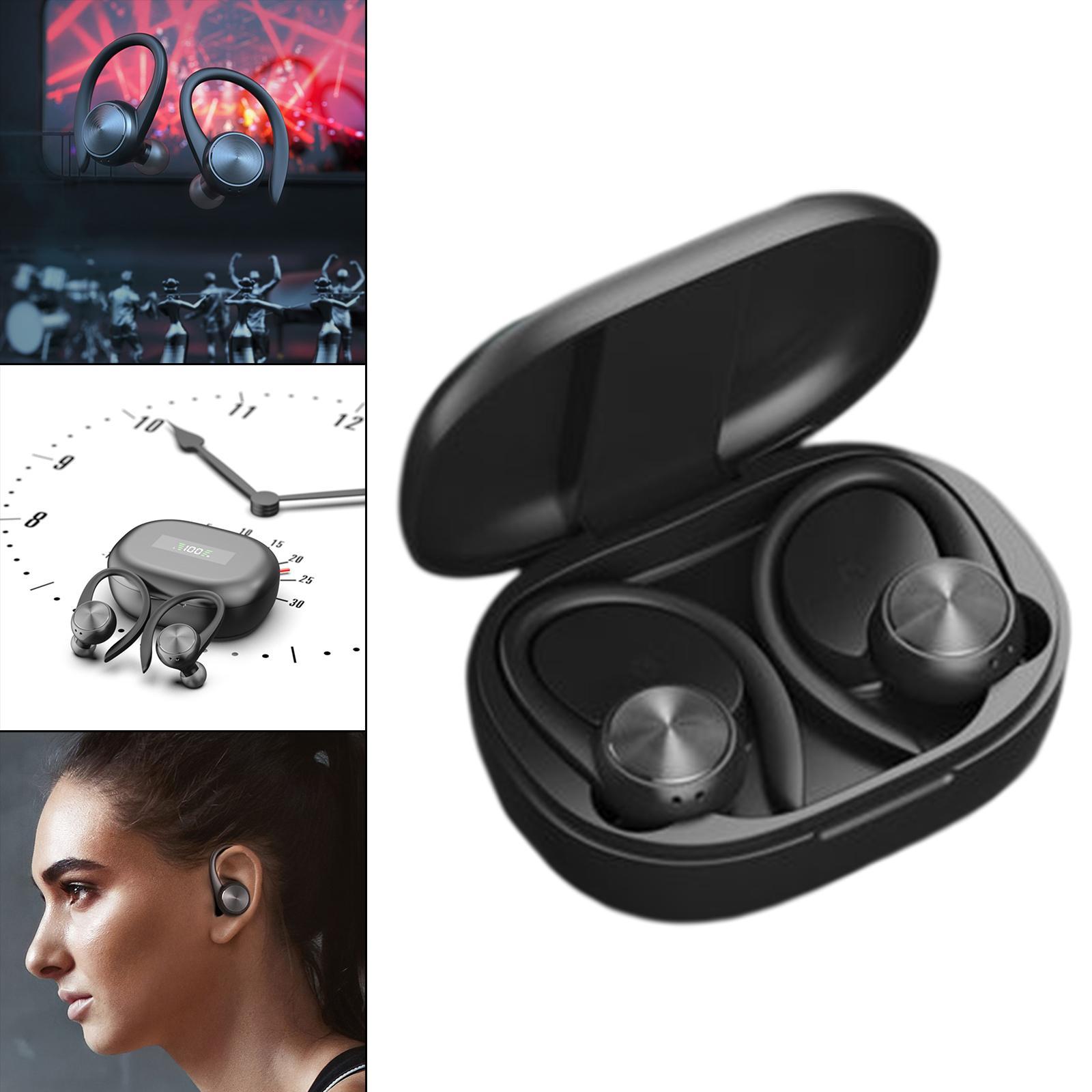 2 Pieces Earhook Bluetooth 5.0 Earphone for Driving LED Battery Display