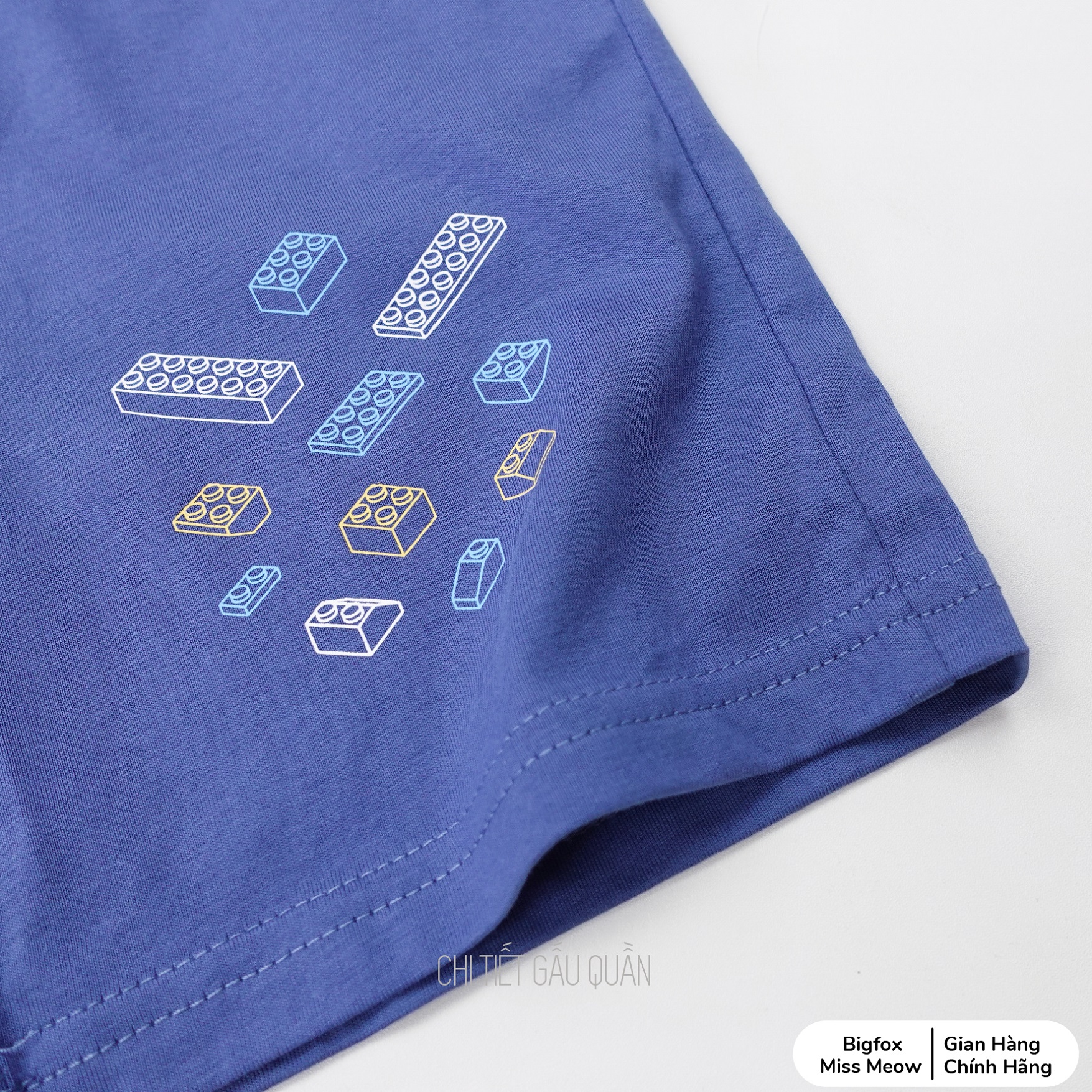 Bộ bé trai cộc tay mùa hè Bigfox Miss Meow, chất cotton kiểu Hàn, in ô tô size đại 3,9,10,11 tuổi 30kg 40kg 1914