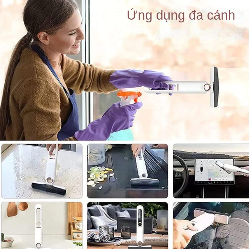 Cây Lau Bàn Bếp Tự Vắt Thông Minh Mini 25cm, Bọt Biển Siêu Thấm Hút Đa Năng, Gập Gọn