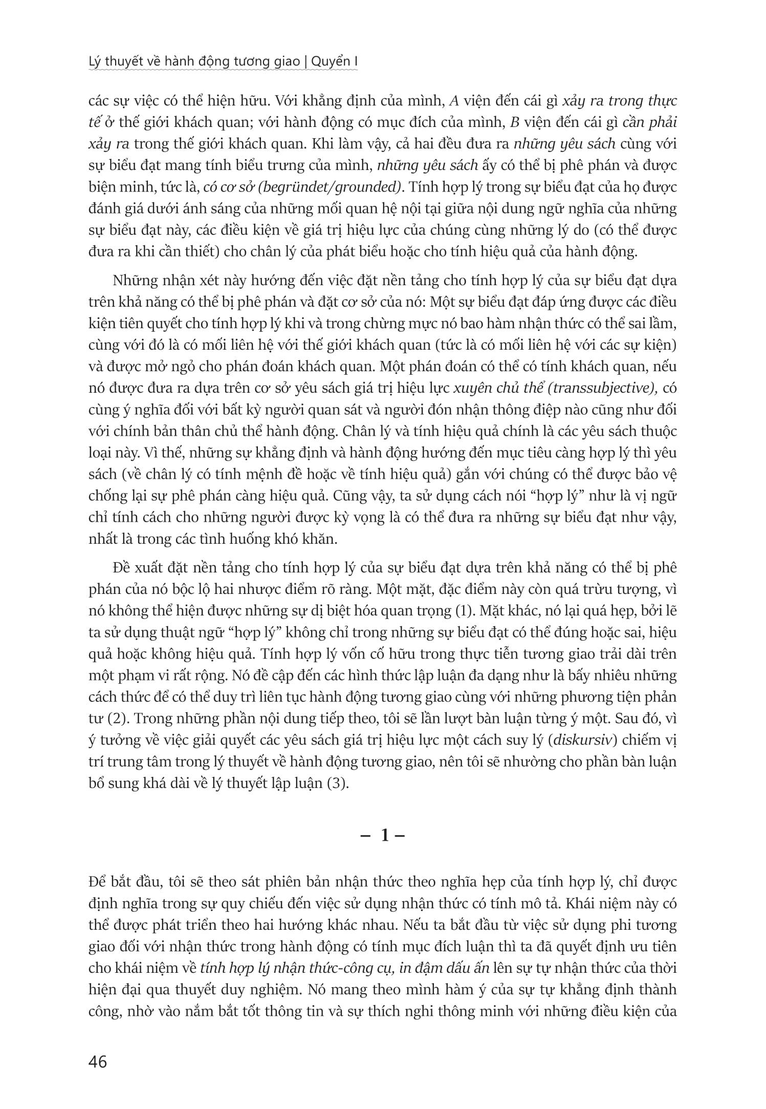 Sách - Lý Thuyết Về Hành Động Tương Giao - Theorie Des Kommunikativen Handelns - Bìa Cứng