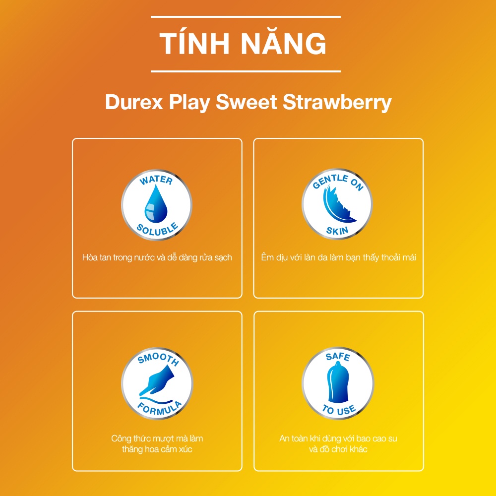 Gel bôi trơn Durex Gel Play Strawberry 100ml