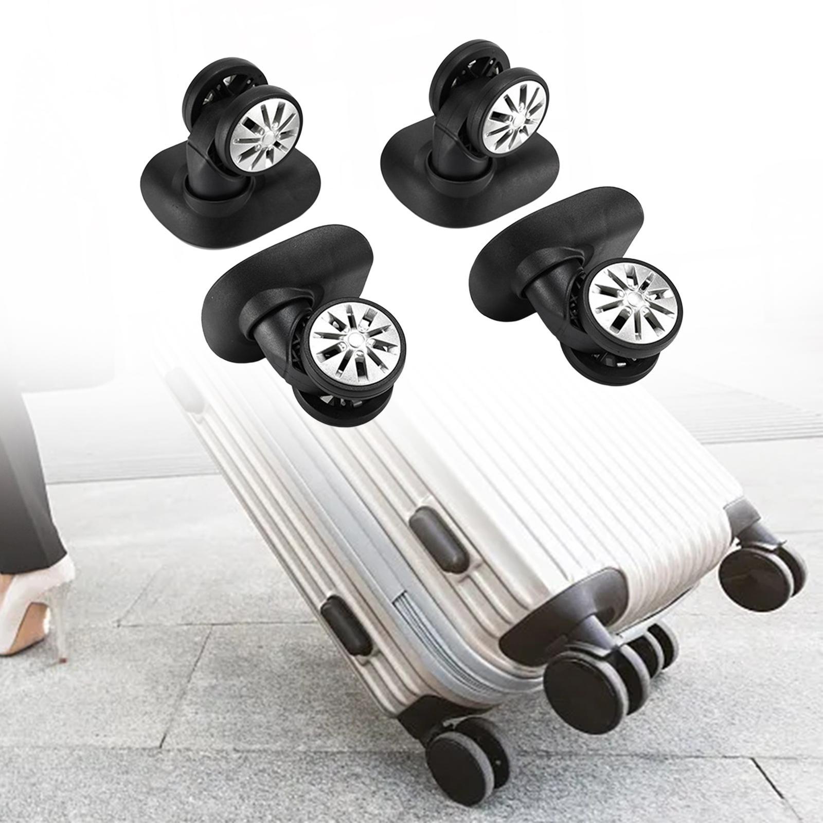 4 Pieces Luggage Wheels Quiet Caster Wheels for Travel Bag Trolley Case