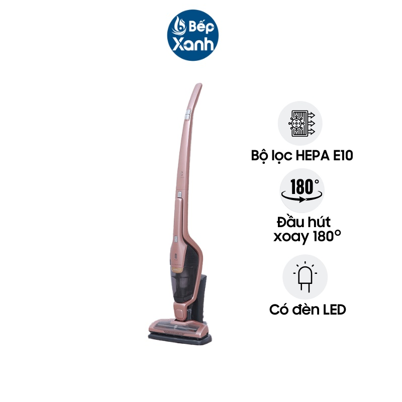 Máy hút bụi không dây Electrolux ZB3314AK - Đầu hút xoay 180 độ - Hàng Chính Hãng