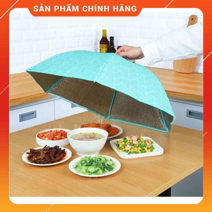 Lồng bàn giữ nhiệt gấp gọn cỡ lớn 6 cạnh có khung chống bụi và côn trùng bền đẹp