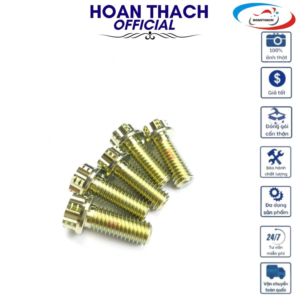 Ốc 8L15 Titan Vàng Đầu Salaya dùng cho nhiều dòng xe  SP017504 (giá 1 con)