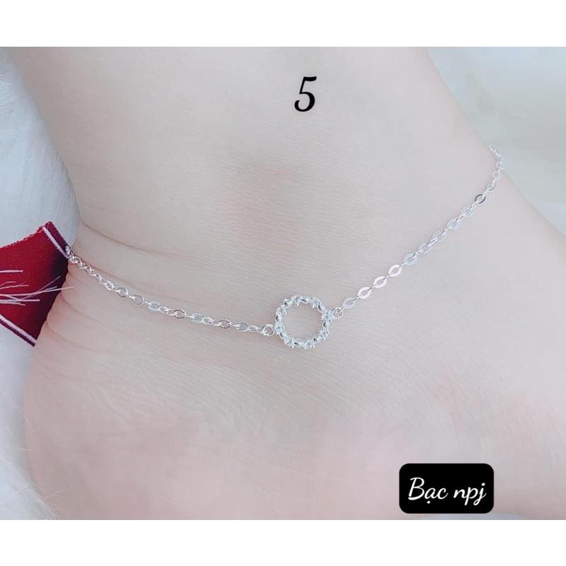 Lắc chân nữ, Mẫu lắc chân Bạc Ta ️ SIÊU HOT ️ cho nữ - Bạc Npj