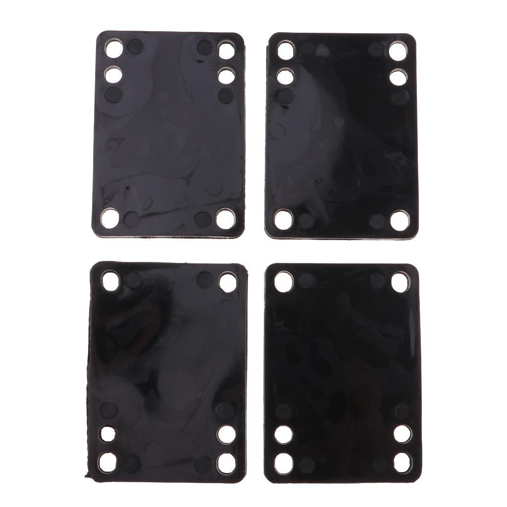 2x 4PCS/Set Skateboard Riser Pads, Good Replacement for Longboard Skateboarding