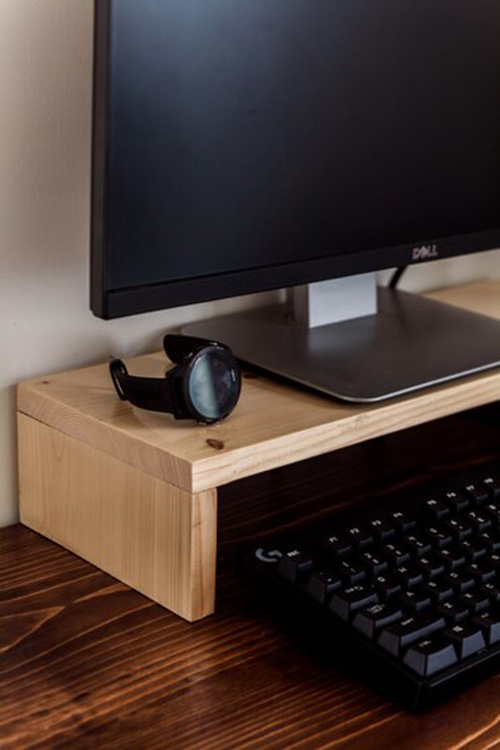 Kệ gỗ để màn hình máy tính, laptop cho bàn làm việc