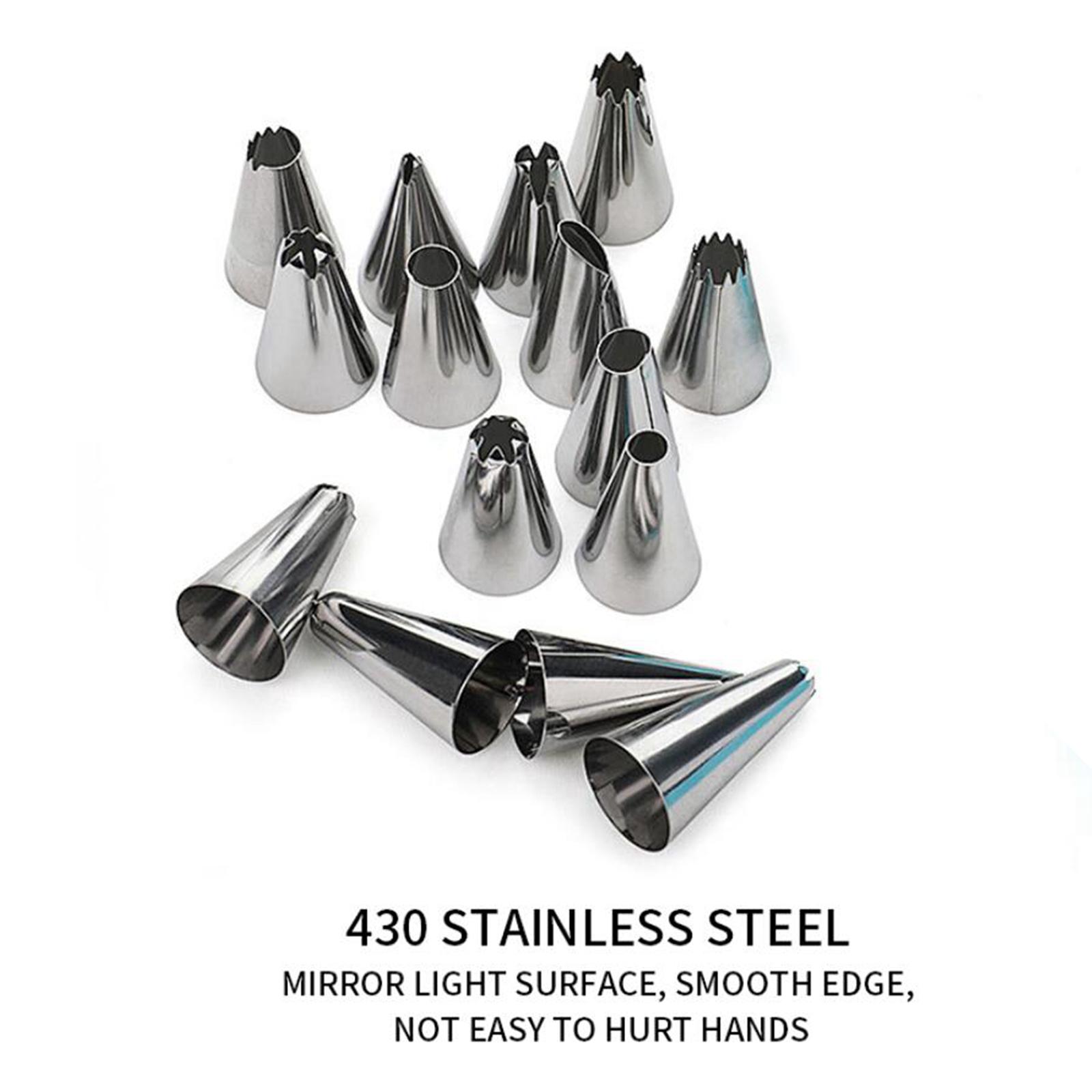 50 Pieces Cake Decorating Tools 1 Pieces Piping Bags 48 Pieces Cake Decorating Tips 1 Pieces Cake Couplers for Baking Cake Cookies Chocolate Decors