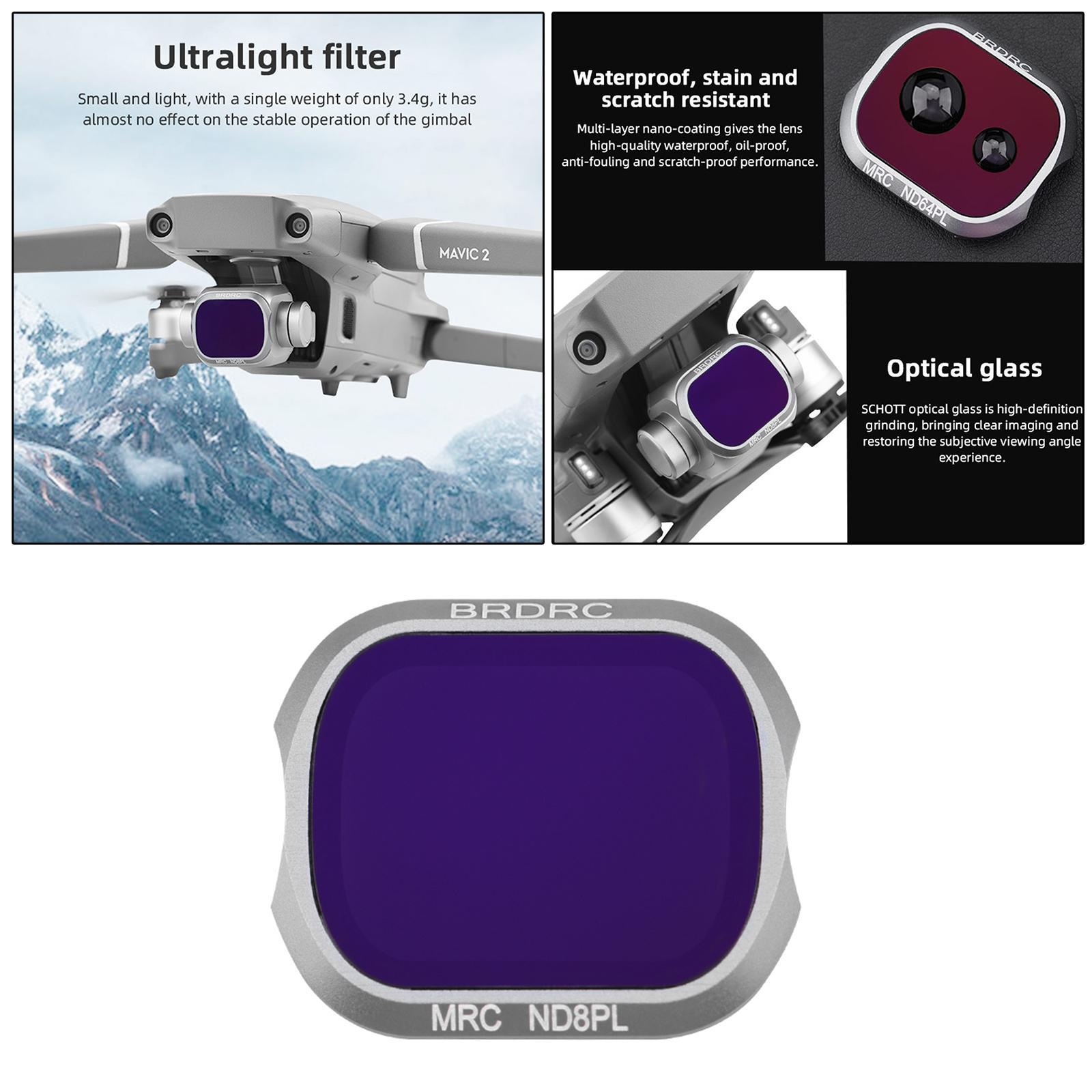 Professional Optical Glass Camera Lens Filter Fits for 2 Pro ND8