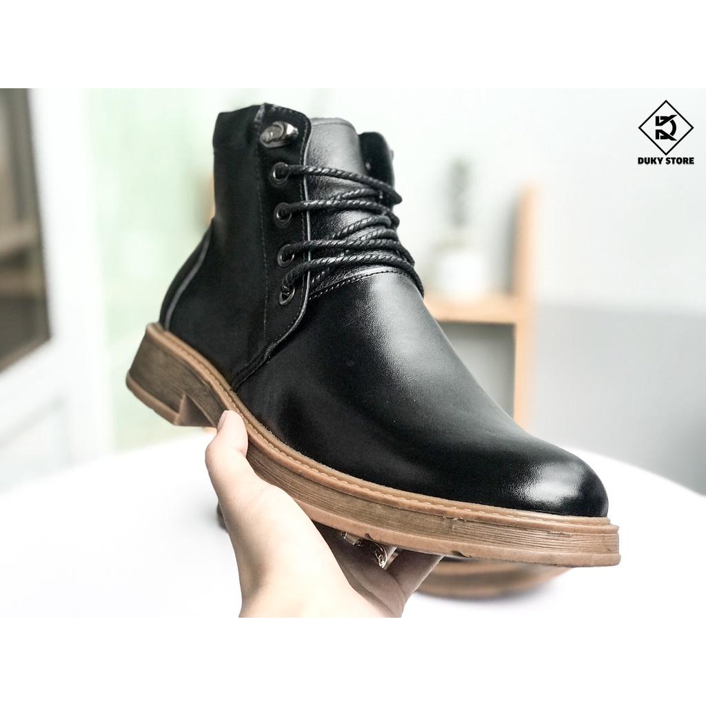 (Bảo hành 12 tháng) Boot nam da bò thật - Duky store