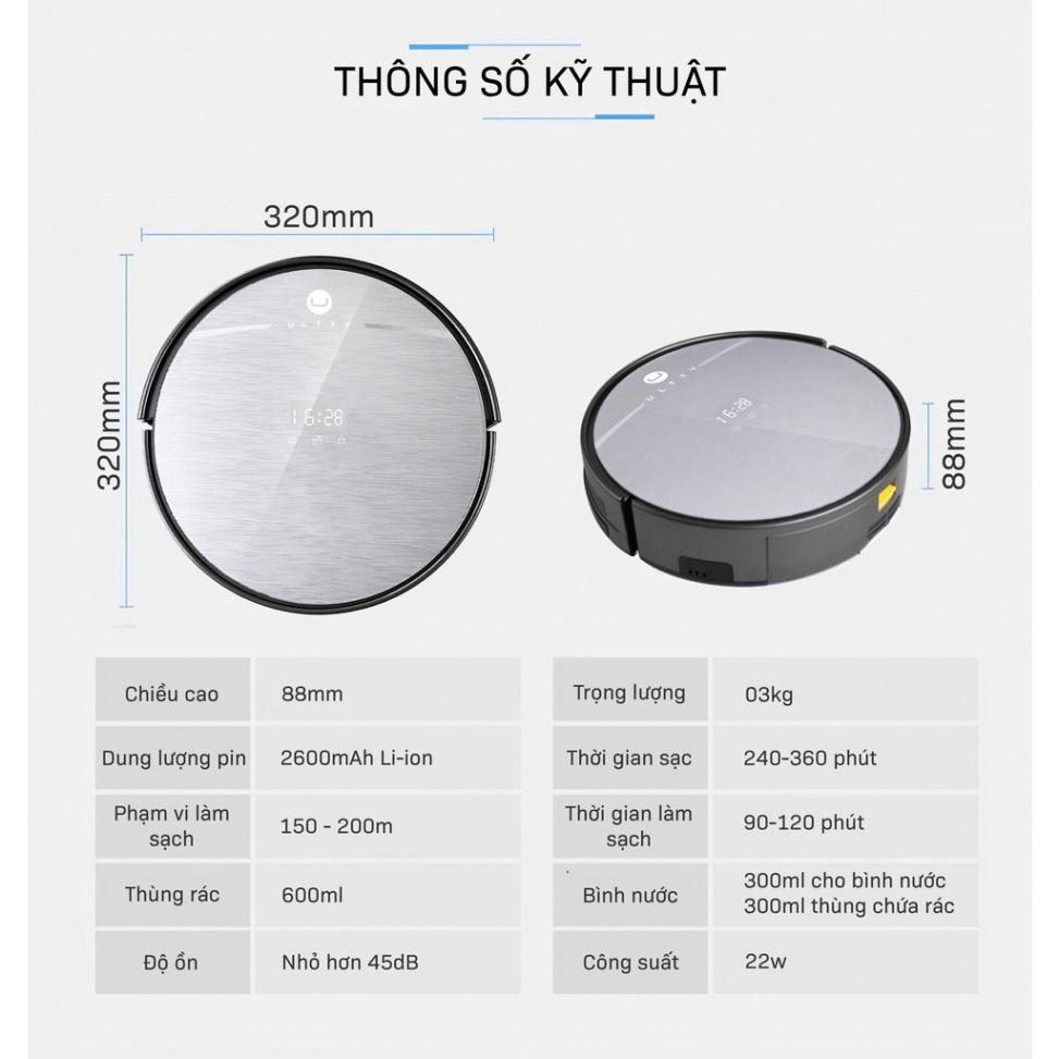 Robot Hút Bụi Lau Nhà Tự Động ULTTY SKJ RB01X, Máy Lau Nhà Hút Bụi Thông Minh, Nhập Đức