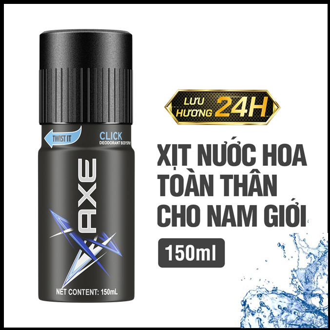 Xịt khử mùi toàn thân Axe Click (150ml)