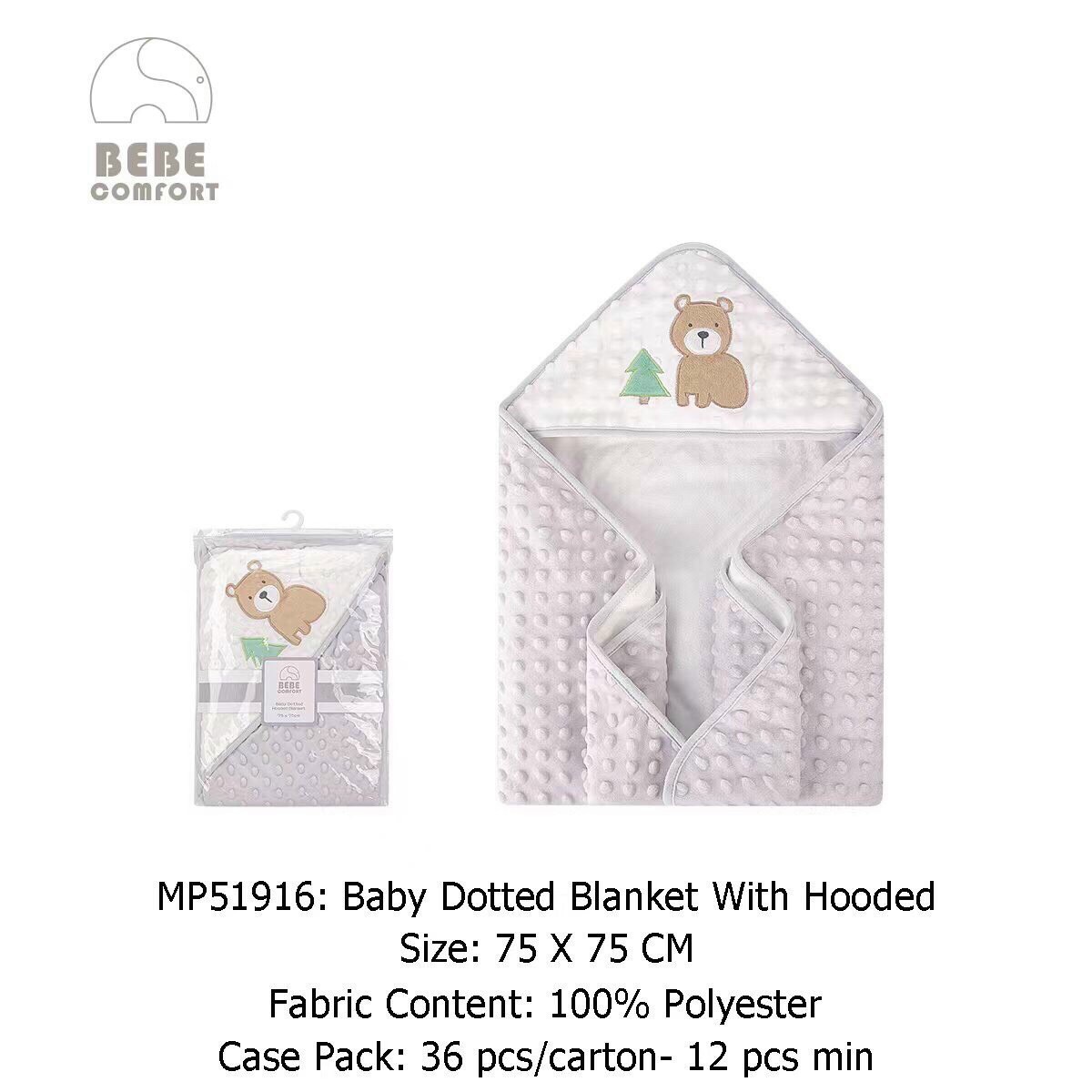 Khăn ủ cho bé sơ sinh 100% cotton cho bé BEBE COMFORT, chăn ủ cotton cao cấp, khăn choàng