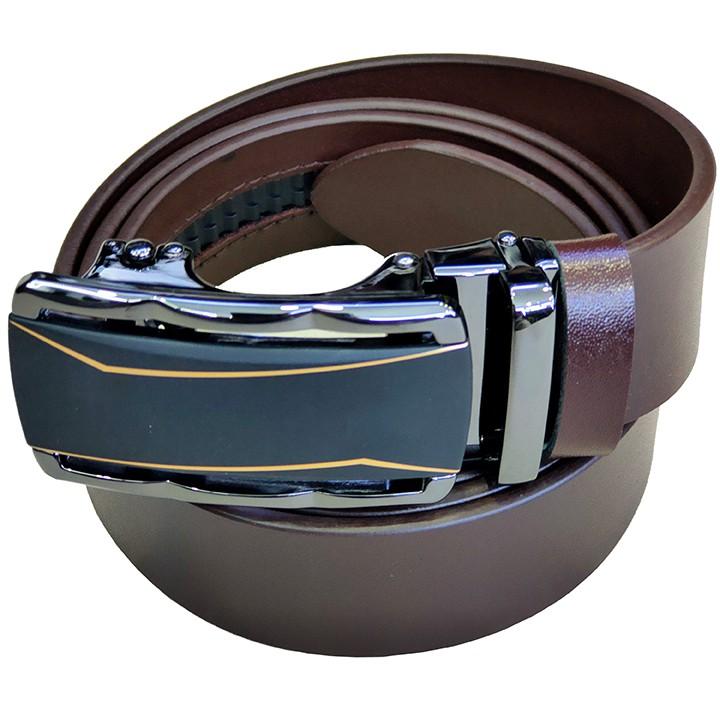Thắt lưng nam,dây nịt nam da bò thật TiTi Đô bản lớn da 1 lớp mặt khóa tự động TLNA2039c