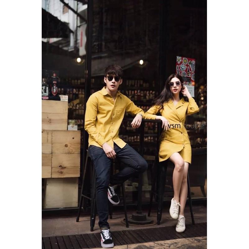 Áo đầm cổ vest và Áo somi nam