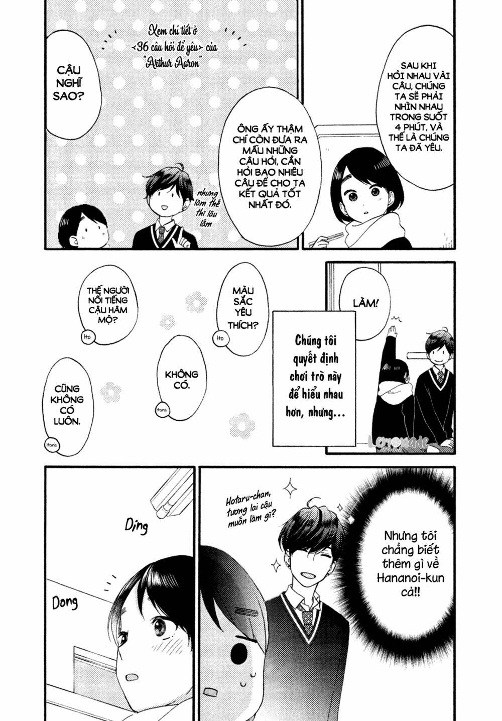 hananoi-kun và căn bệnh tình yêu chapter 13.5 6