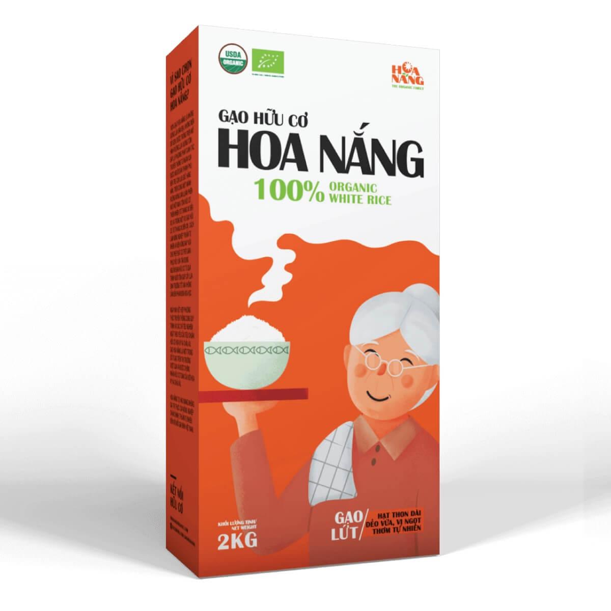 Gạo Lứt Hữu Cơ Hoa Nắng - Hộp 2kg