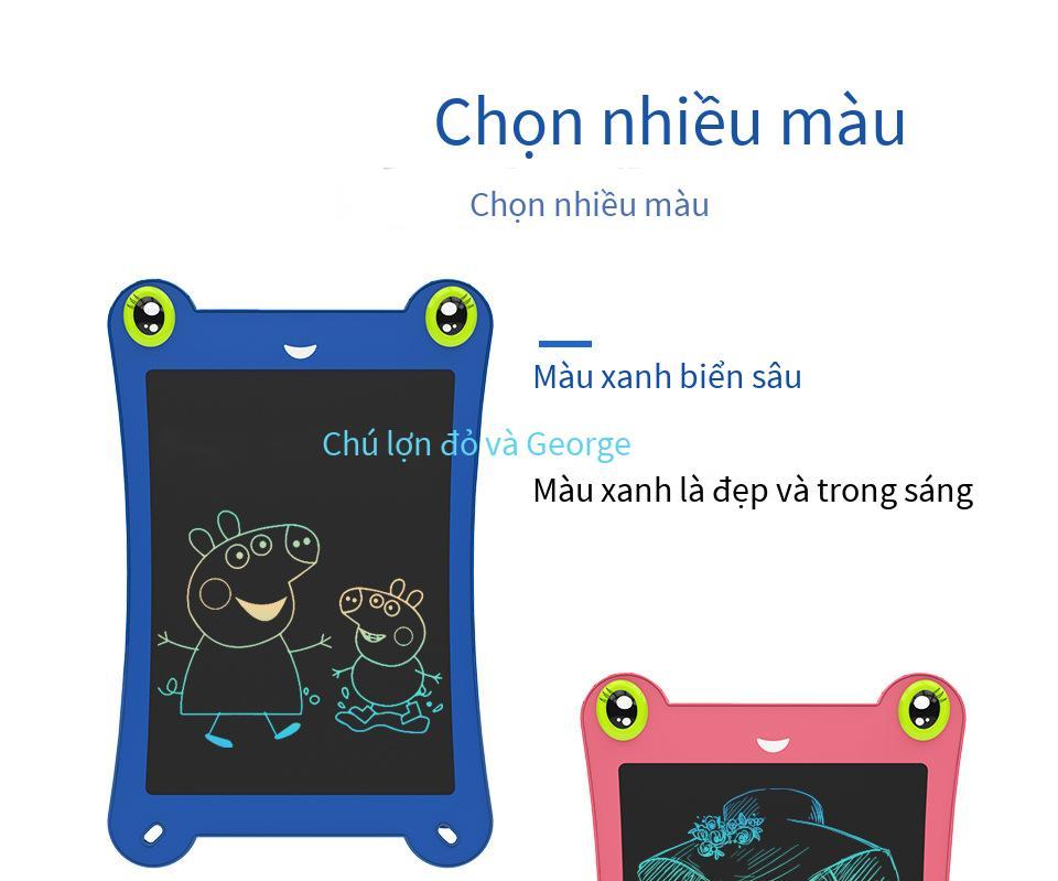 Phong cách mới nhất 8,5 inch bảng chữ viết tay mới phong cách ếch Bảng chữ viết tay LCD hoạt hình bảng viết điện tử dành cho trẻ em bảng vẽ nháp