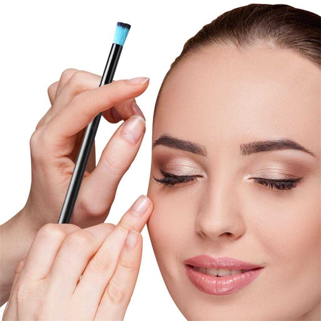 10 Pcs Makeup Brush Set Professional Wood Handle Kabuki Foundation Blending Blush Concealer Eye Face Liquid Powder Cream Cosmetics Lip Brush Tool Brushes Kit with Zipper Bag Black