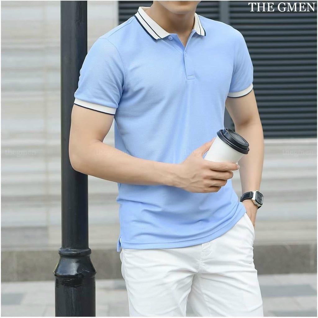 Áo polo nam ngắn tay, polo nam Aru shop vải cotton cá sấu cao cấp