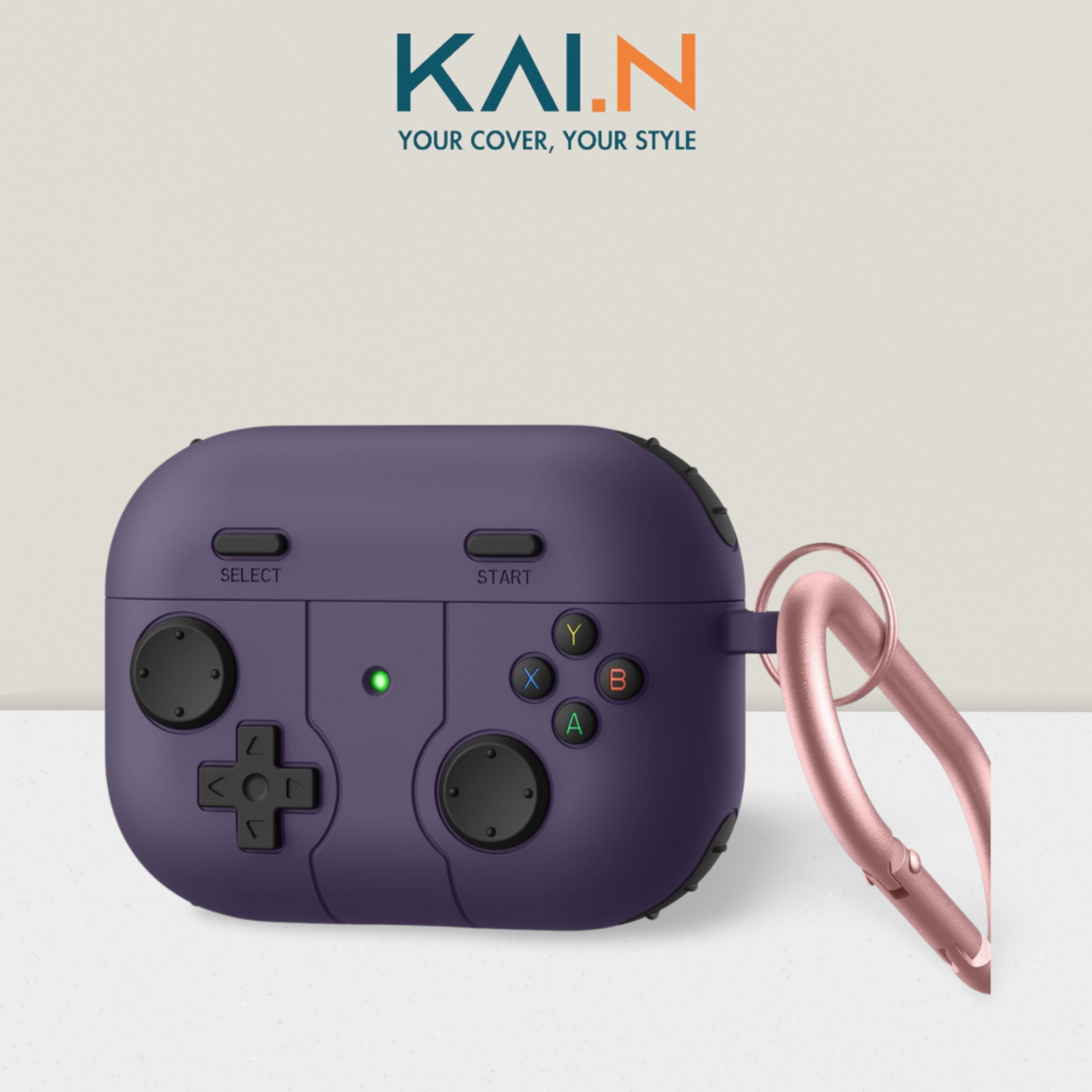 Ốp Bảo Vệ Dành Cho Airpods PRO 2, Kai.N Game Pad Case, Kèm Móc Khóa - Hàng Chính Hãng