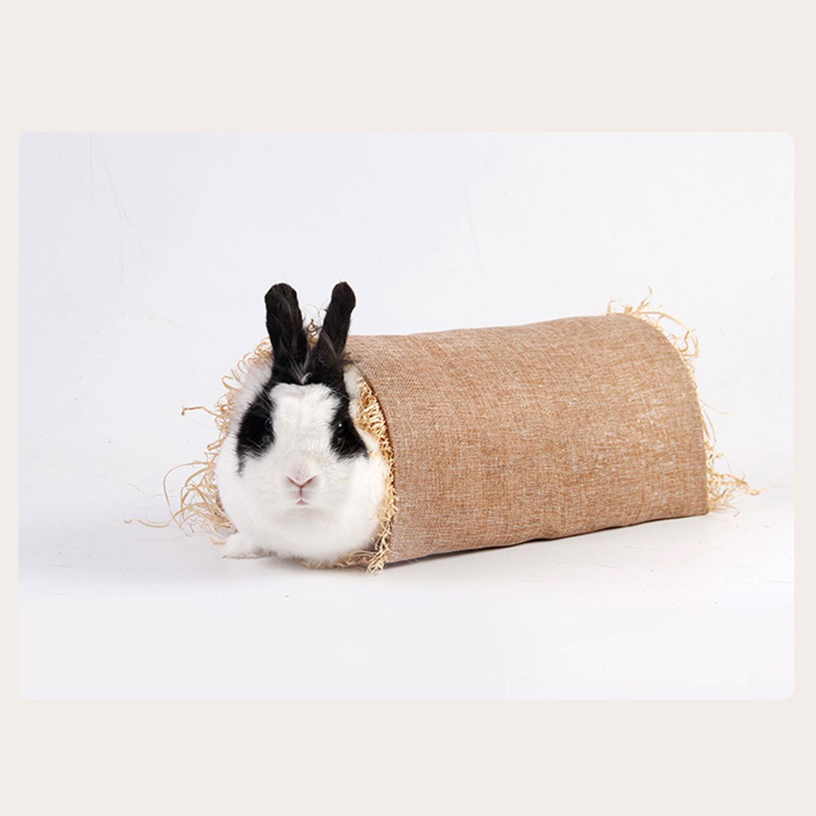 2X Portable Rabbit Hideaway Toy Pet Hamster Tunnel for Game Guinea Pig Kitty