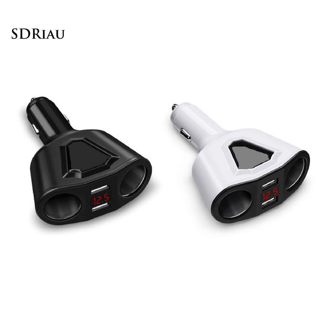 Tẩu Sạc Hai Cổng Usb 3.1a Màn Hình Kỹ Thuật Số Cho Xe Hơi
