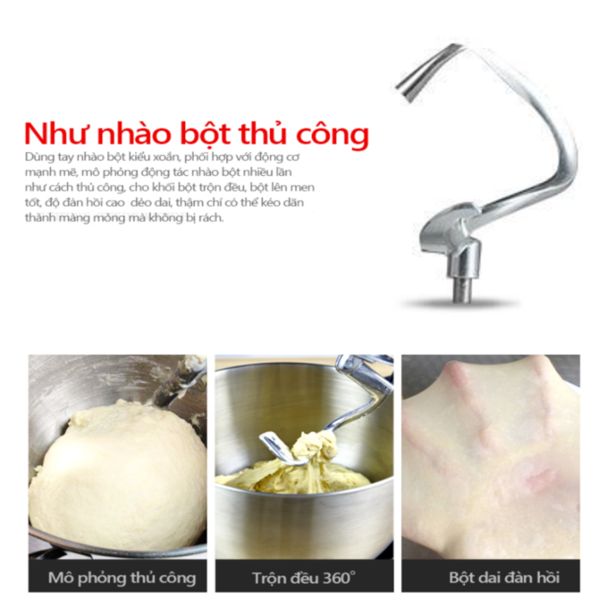 Máy trộn bột, đánh trứng 10 lít cao cấp nhãn hiệu DSP, Công suất: 1500W, Dung tích 10 lít, KM3032