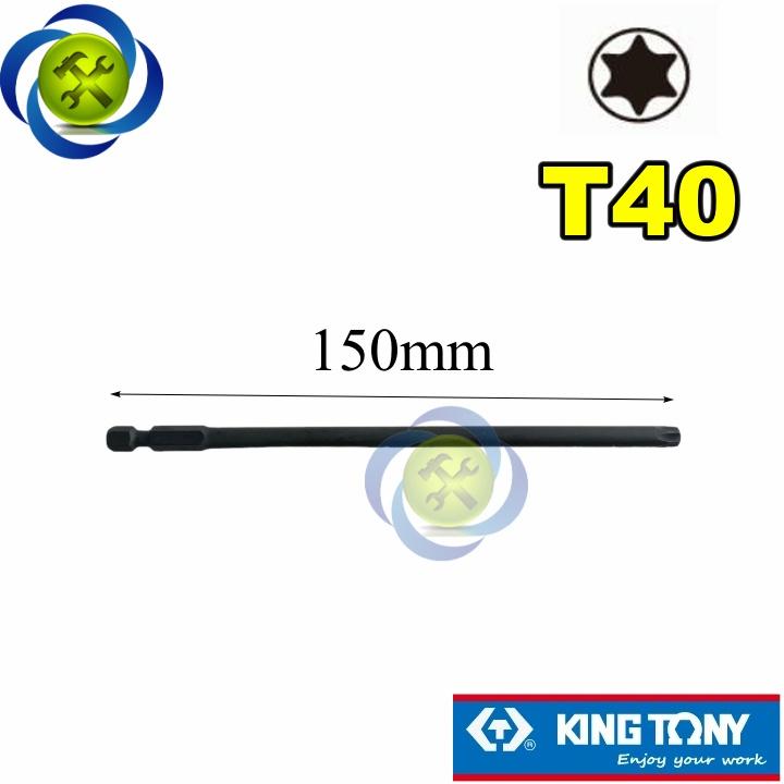 Mũi vặn vít sao T40 Kingtony 711535T dài 150mm loại không lỗ